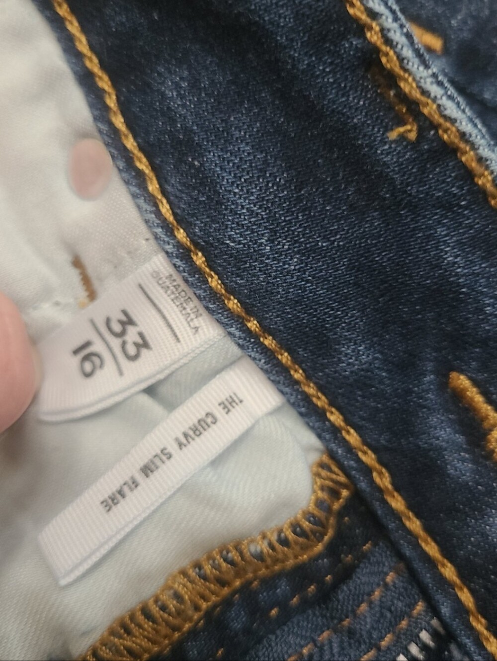 Loft Slim Curvy Flare Jeans.  33/16 - Picture 4 of 4